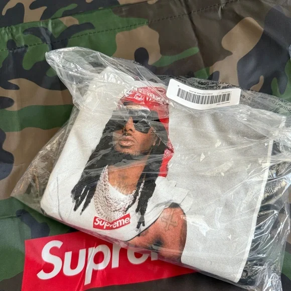 New! Supreme Playboi Carti Tee, Black, size M -- Laundry Bag included - Picture 5 of 9
